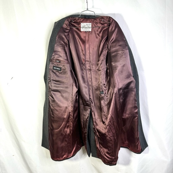 CASHMERE AND WOOL VINTAGE TRENCH SINGLE BREAST  GREY COAT MEN SIZE 38 - Picture 8 of 13